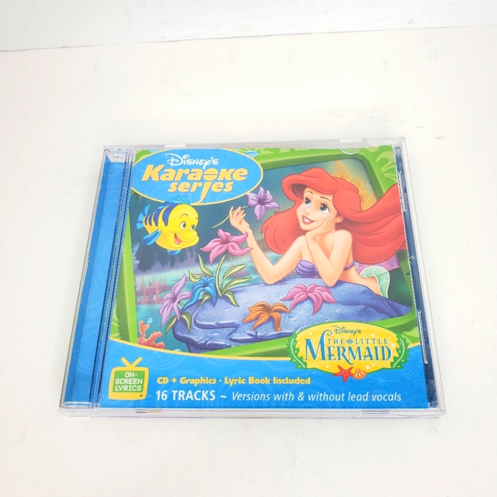 Disney's Karaoke Series~Little Mermaid Cover With Lyric Book & Audio CD Disc‎